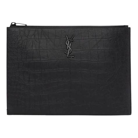 ysl clutch italy price|YSL crocodile clutch.